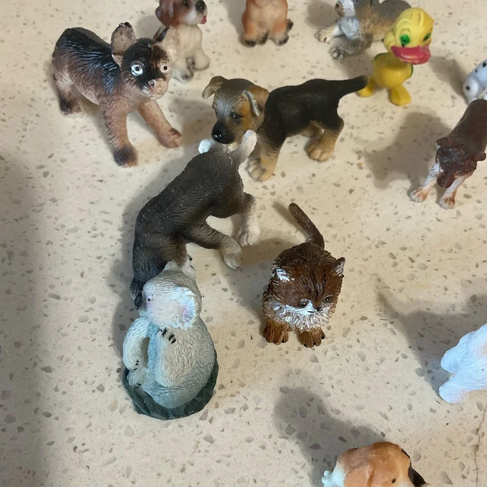 Assorted Small Pet Figurines Set